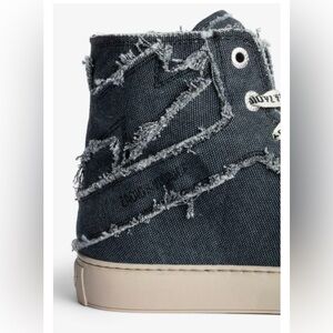 Zadig & Voltaire Sneakers - Black canvas BNIB size 41 (10US) retail $398